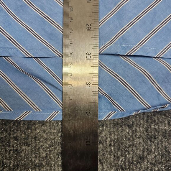 Robert Graham Shirt Men’s Large Multicolor Flip Cuff Preppy Geometric Striped - Picture 11 of 11